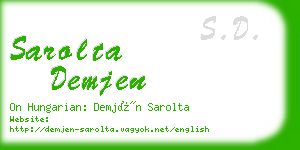 sarolta demjen business card